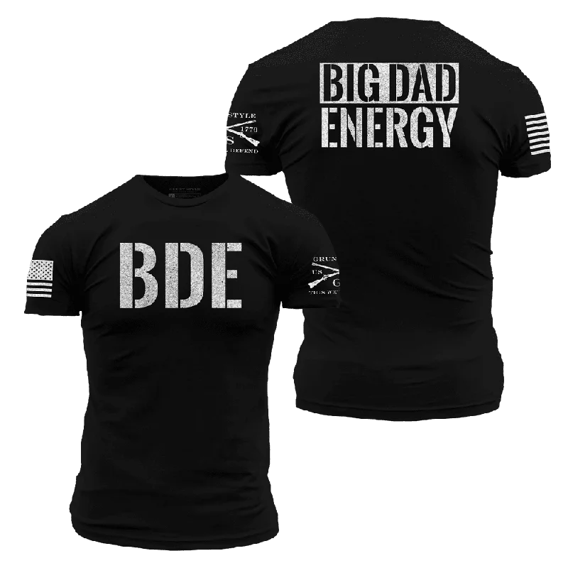 Crop Top Women T Shirt to Pair with High - Waisted BottomsBig Dad Energy T-Shirt - Black Crop Top Women T Shirt to Pair with High - Waisted BottomsBig Dad Energy T-Shirt - Black