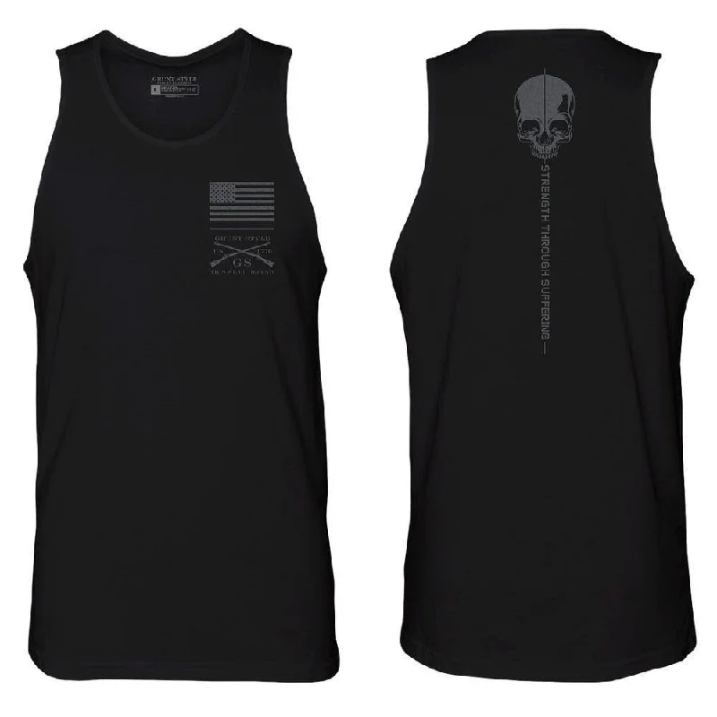 Organic Cotton Women T Shirt for Eco - Conscious WearersMen's Strength Through Suffering Tank - Black Organic Cotton Women T Shirt for Eco - Conscious WearersMen's Strength Through Suffering Tank - Black