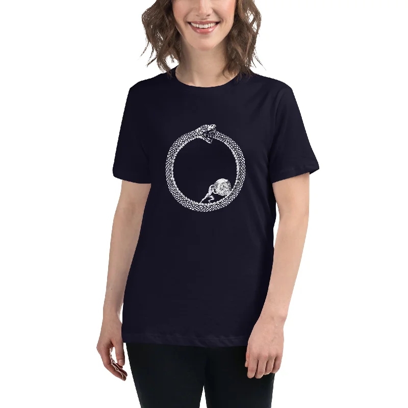 Graphic Print Women T Shirt for a Trendy StatementSisyphus in Ouroboros - Women's T-Shirt Graphic Print Women T Shirt for a Trendy StatementSisyphus in Ouroboros - Women's T-Shirt
