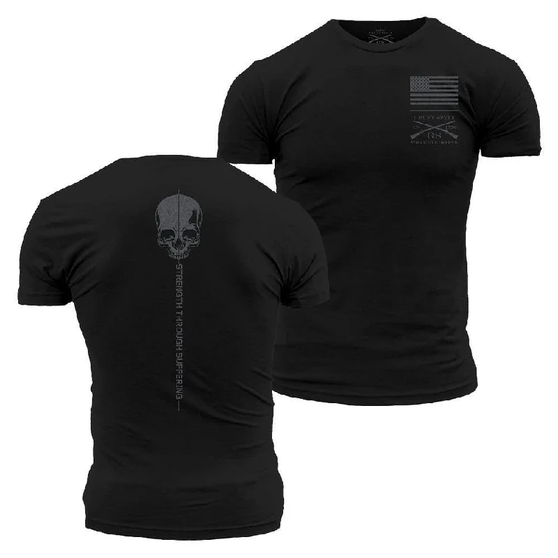 Moisture - Wicking Women T Shirt for Active LifestylesStrength Through Suffering T-Shirt - Black Moisture - Wicking Women T Shirt for Active LifestylesStrength Through Suffering T-Shirt - Black