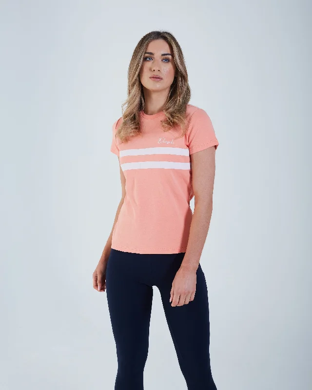 Tie - Dye Women T Shirt with a Bohemian VibeLuisa T-Shirt Peach Dream