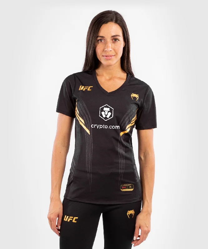 Long Sleeve Women T Shirt for Cooler WeatherUFC Venum Authentic Fight Night Women's Walkout Jersey - Champion Long Sleeve Women T Shirt for Cooler WeatherUFC Venum Authentic Fight Night Women's Walkout Jersey - Champion