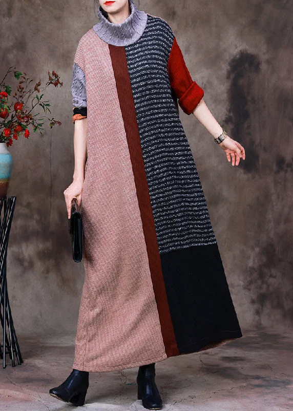 Short Sleeve Women's Cotton Blend Sweaters in Pastel ColorsOff - the - Shoulder Women Dress for a Romantic and Feminine LookVintage Turtleneck Striped Patchwork Knit Long Sweater Dress Long Sleeve Short Sleeve Women's Cotton Blend Sweaters in Pastel ColorsOff - the - Shoulder Women Dress for a Romantic and Feminine LookVintage Turtleneck Striped Patchwork Knit Long Sweater Dress Long Sleeve