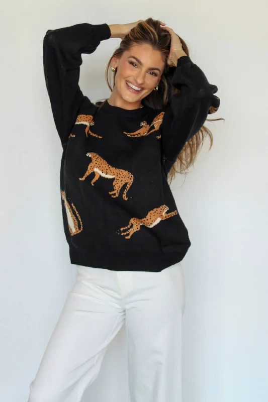 Plus Size Women's Sequined Sweaters for Special OccasionsPlus Size Women's Sequined Sweaters for Special OccasionsWild Night Leopard Sweater In Black Plus Size Women's Sequined Sweaters for Special OccasionsPlus Size Women's Sequined Sweaters for Special OccasionsWild Night Leopard Sweater In Black