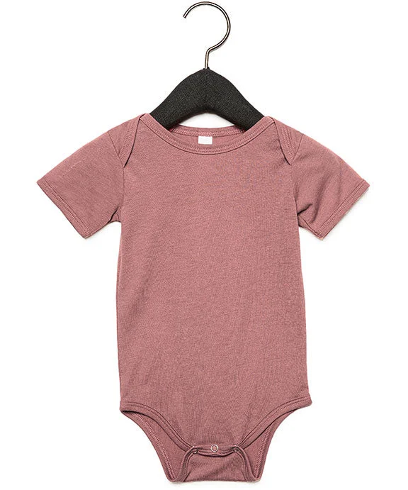 Women's long - sleeve cropped sweatshirt with ribbed cuffs for a snug fit134B - Bella + Canvas Infant Triblend Short-Sleeve One-Piece | Mauve Triblend