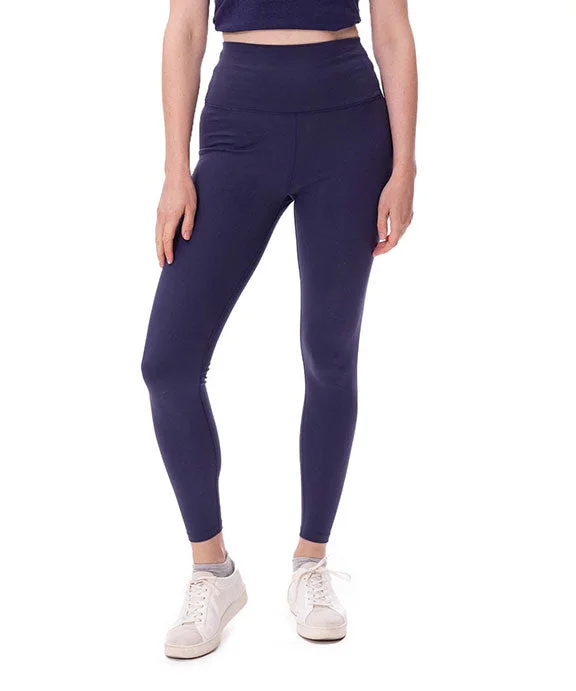 Women's color - block hoodie combining bold hues for a fashion - forward statement280L - Threadfast Apparel Ladies Impact Leggings | Navy Women's color - block hoodie combining bold hues for a fashion - forward statement280L - Threadfast Apparel Ladies Impact Leggings | Navy