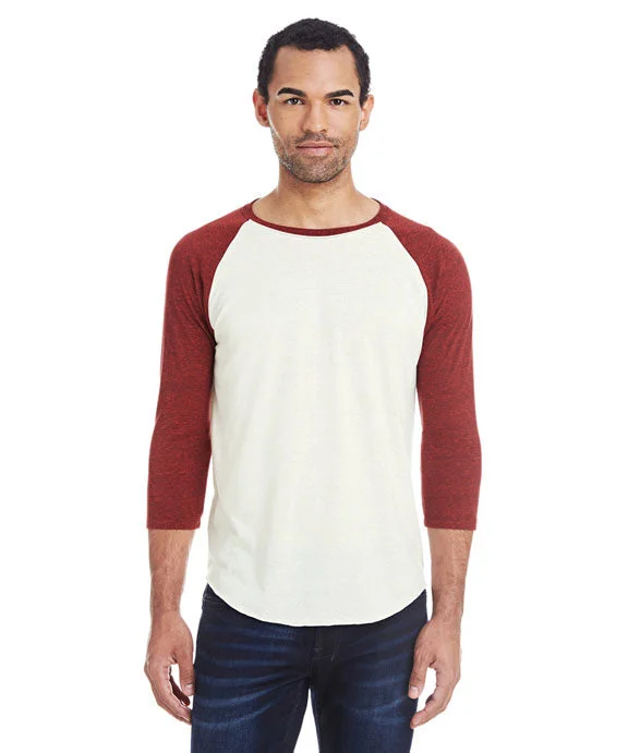 Women's quarter - zip sweatshirt made of organic cotton for eco - conscious fashion302G - Threadfast Apparel Unisex Triblend 3/4-Sleeve Raglan | Cream/Cardinal Black Women's quarter - zip sweatshirt made of organic cotton for eco - conscious fashion302G - Threadfast Apparel Unisex Triblend 3/4-Sleeve Raglan | Cream/Cardinal Black