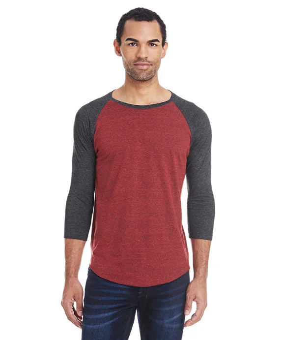 Women's sweatshirt with a mesh panel insert for breathability during workouts302G - Threadfast Apparel Unisex Triblend 3/4-Sleeve Raglan Women's sweatshirt with a mesh panel insert for breathability during workouts302G - Threadfast Apparel Unisex Triblend 3/4-Sleeve Raglan