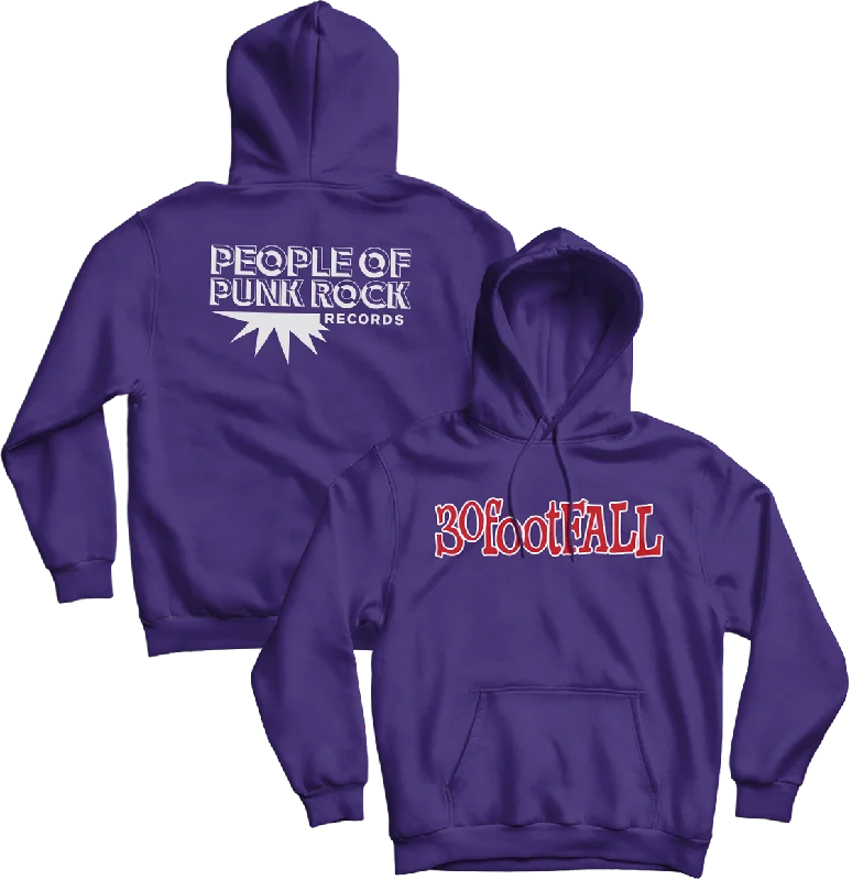 Women's zip - up sweatshirt in pastel blue for a soft and stylish outfit30footFALL - "Nitro" (Purple) (Pullover Hoodie) Women's zip - up sweatshirt in pastel blue for a soft and stylish outfit30footFALL - "Nitro" (Purple) (Pullover Hoodie)