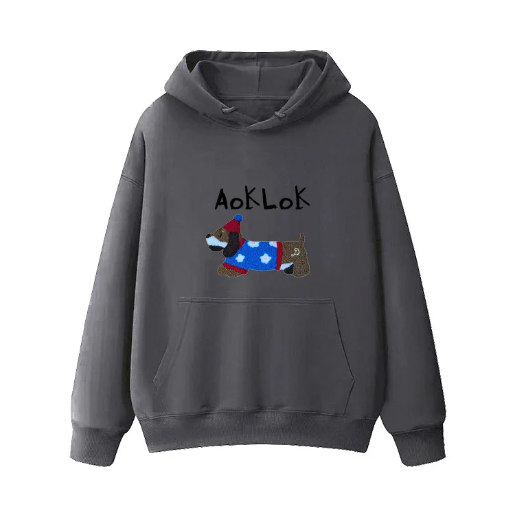 Women's graphic - printed sweatshirt featuring floral patterns for a feminine touchAG Embroidery Snowflake Dachshund Hoodie Women's graphic - printed sweatshirt featuring floral patterns for a feminine touchAG Embroidery Snowflake Dachshund Hoodie