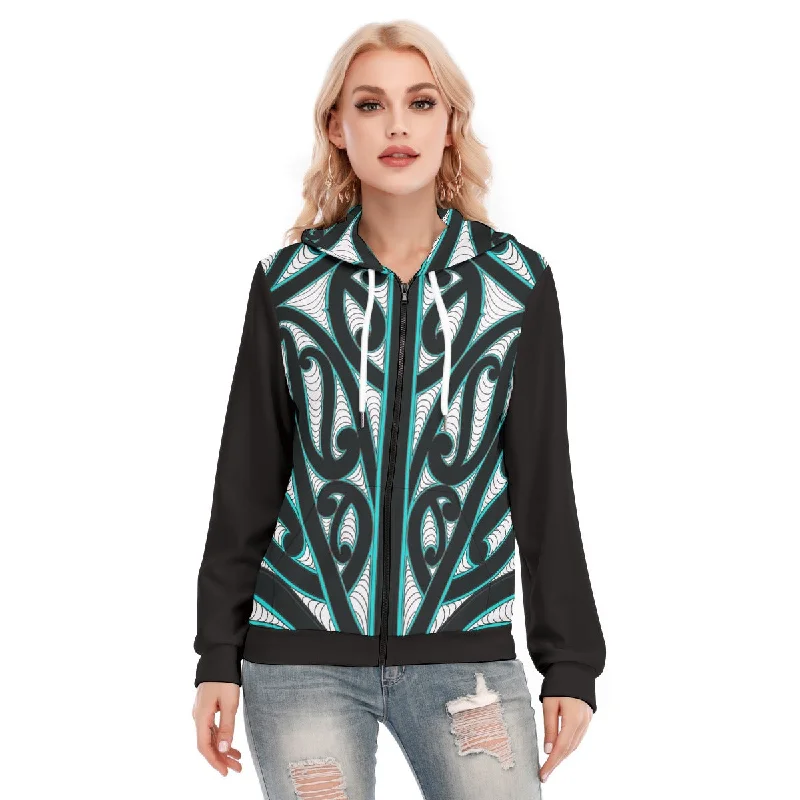 Women's pullover hoodie with a side slit for a modern and relaxed fitAll-Over Print Women's Hoodie With Zipper Women's pullover hoodie with a side slit for a modern and relaxed fitAll-Over Print Women's Hoodie With Zipper