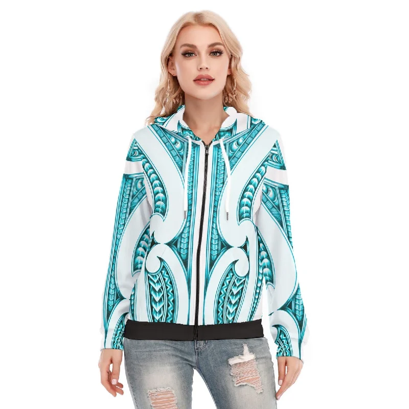 Women's hoodie with a detachable hood for customizable stylingAll-Over Print Women's Hoodie With Zipper Women's hoodie with a detachable hood for customizable stylingAll-Over Print Women's Hoodie With Zipper