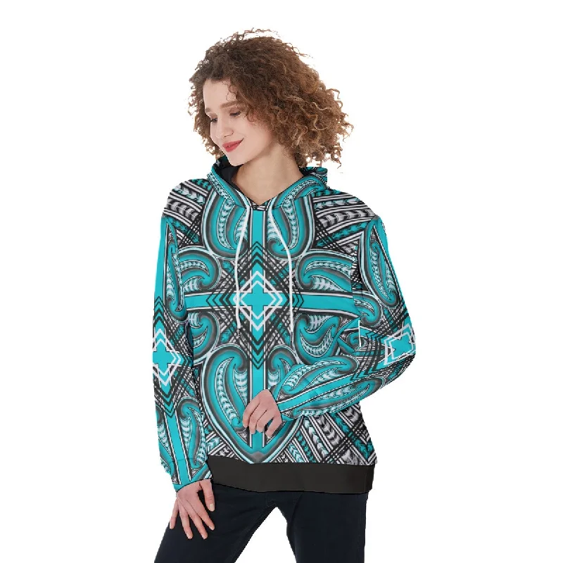 Women's hoodie with a glittery print for a glamorous and sparkly appearanceAll-Over Print Women's Pullover Hoodie Women's hoodie with a glittery print for a glamorous and sparkly appearanceAll-Over Print Women's Pullover Hoodie