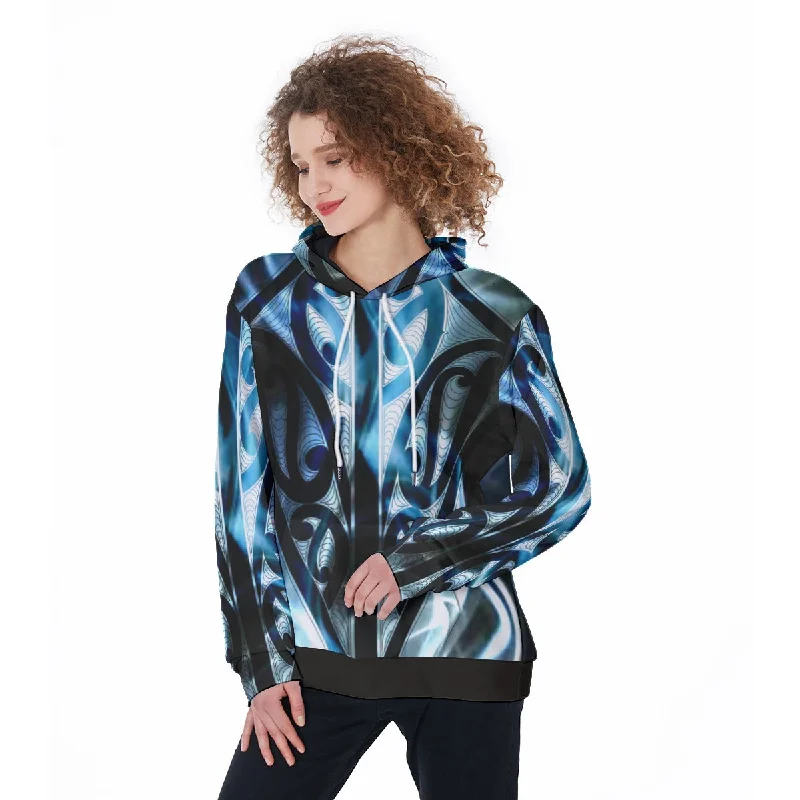 Women's graphic - printed sweatshirt featuring floral patterns for a feminine touchAll-Over Print Women's Pullover Hoodie Women's graphic - printed sweatshirt featuring floral patterns for a feminine touchAll-Over Print Women's Pullover Hoodie