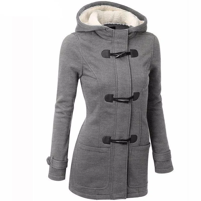 Women's zip - up sweatshirt in pastel blue for a soft and stylish outfitAPOENGE Brand 2017 Arrival Hooded Overcoat Women's zip - up sweatshirt in pastel blue for a soft and stylish outfitAPOENGE Brand 2017 Arrival Hooded Overcoat