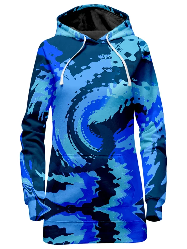 Women's pullover hoodie with a side slit for a modern and relaxed fitBlue Magic Hoodie Dress Women's pullover hoodie with a side slit for a modern and relaxed fitBlue Magic Hoodie Dress