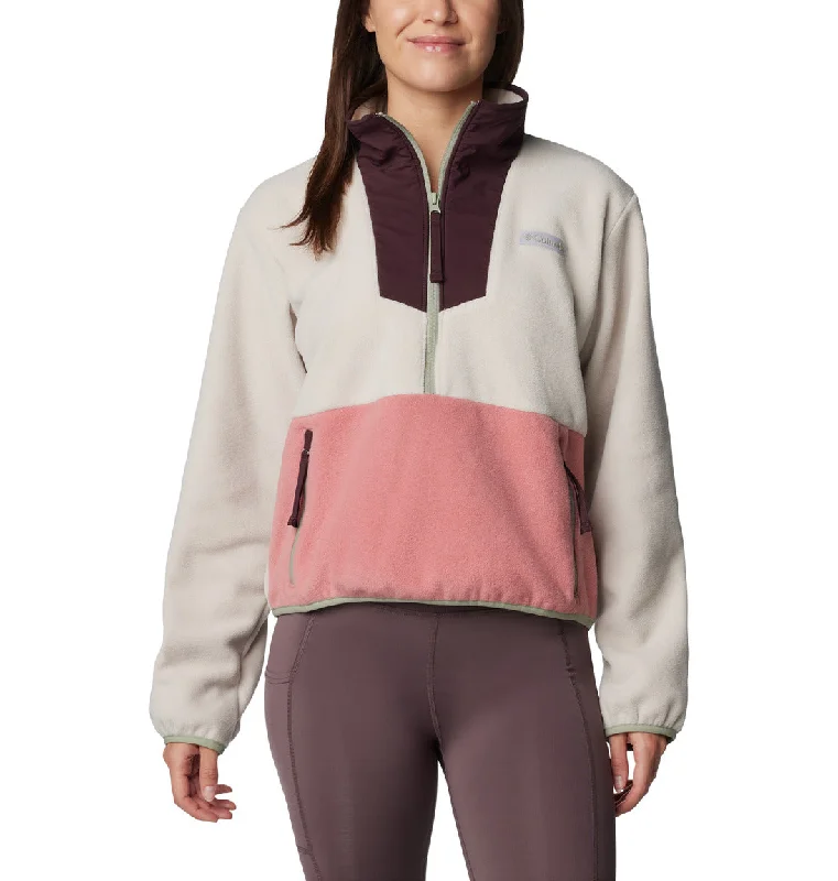 Women's long - sleeve cropped sweatshirt with ribbed cuffs for a snug fitColumbia Sequoia Grove™ Half Zip Fleece Pullover - Women Women's long - sleeve cropped sweatshirt with ribbed cuffs for a snug fitColumbia Sequoia Grove™ Half Zip Fleece Pullover - Women