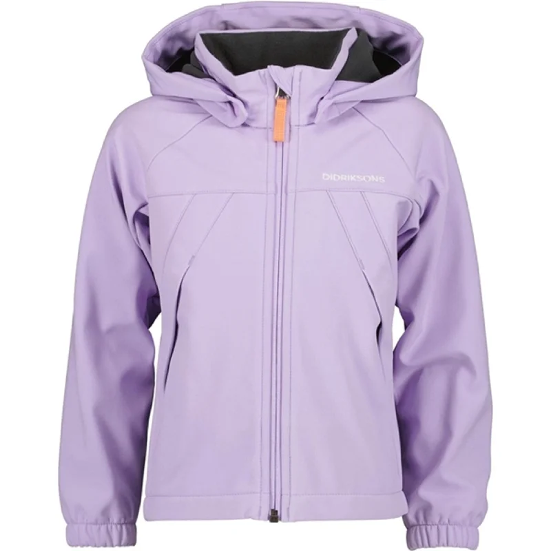 Women's cropped satin jackets in pastel shades for a glamorous evening outDidriksons Troel Digital Purple Jacket Women's cropped satin jackets in pastel shades for a glamorous evening outDidriksons Troel Digital Purple Jacket