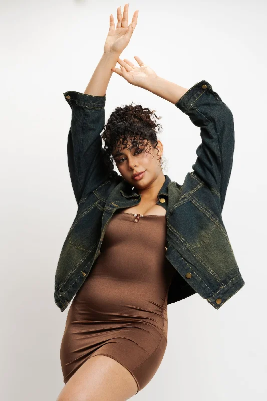 Women's denim jackets with distressed details for a casual and edgy lookDirty Wash Denim Jacket Women's denim jackets with distressed details for a casual and edgy lookDirty Wash Denim Jacket
