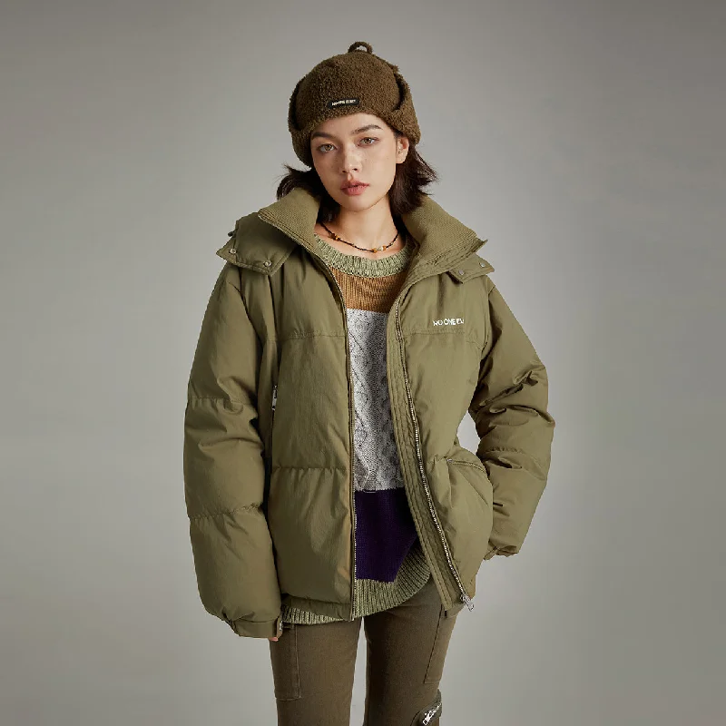 Women's long - length wool blend jackets for a warm and stylish winter lookHooded Loose Padded Jacket Women's long - length wool blend jackets for a warm and stylish winter lookHooded Loose Padded Jacket