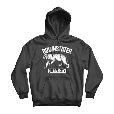 Women's sweatshirt with a mesh panel insert for breathability during workoutsDOWNSTATER "Jaguar" (Black) (Pullover Hoodie) Women's sweatshirt with a mesh panel insert for breathability during workoutsDOWNSTATER "Jaguar" (Black) (Pullover Hoodie)