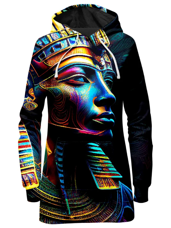 Women's tie - front hoodie in a lightweight fabric for summer layeringEmpires Lost Hoodie Dress Women's tie - front hoodie in a lightweight fabric for summer layeringEmpires Lost Hoodie Dress
