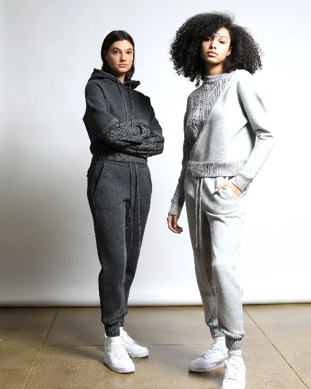 Women's sherpa - lined hoodie for extreme cold weather outdoor activitiesFelt Connect Terry / Sweater Sweatpants Women's sherpa - lined hoodie for extreme cold weather outdoor activitiesFelt Connect Terry / Sweater Sweatpants
