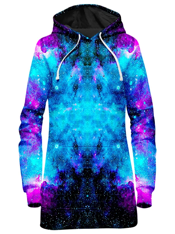 Women's zip - up sweatshirt in pastel blue for a soft and stylish outfitGalactic Spectrum Hoodie Dress Women's zip - up sweatshirt in pastel blue for a soft and stylish outfitGalactic Spectrum Hoodie Dress