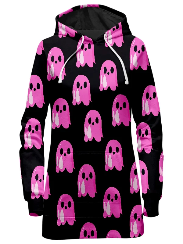 Women's zip - front sweatshirt with contrast stitching for a sporty aestheticGhost Clique Hoodie Dress Women's zip - front sweatshirt with contrast stitching for a sporty aestheticGhost Clique Hoodie Dress