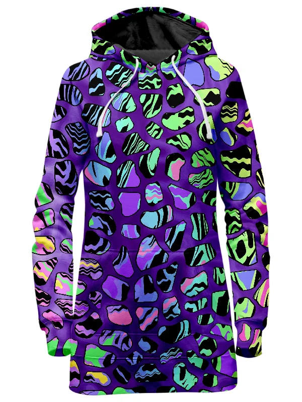 Women's zip - front sweatshirt with contrast stitching for a sporty aestheticGiraffe Spots Hoodie Dress Women's zip - front sweatshirt with contrast stitching for a sporty aestheticGiraffe Spots Hoodie Dress