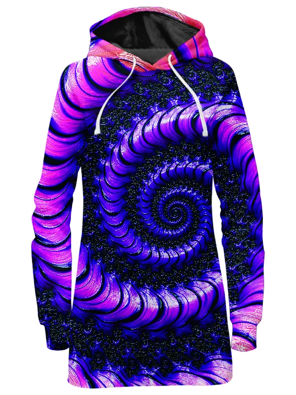 Women's hoodie with a kangaroo pocket and a pom - pom drawstring for added charmInfinity Hoodie Dress Women's hoodie with a kangaroo pocket and a pom - pom drawstring for added charmInfinity Hoodie Dress