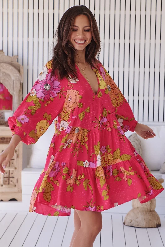 Plus Size Women Dress with a Flattering A - Line Cut for Comfort and StyleJaase Timeless Print Soul Mini Dress Plus Size Women Dress with a Flattering A - Line Cut for Comfort and StyleJaase Timeless Print Soul Mini Dress