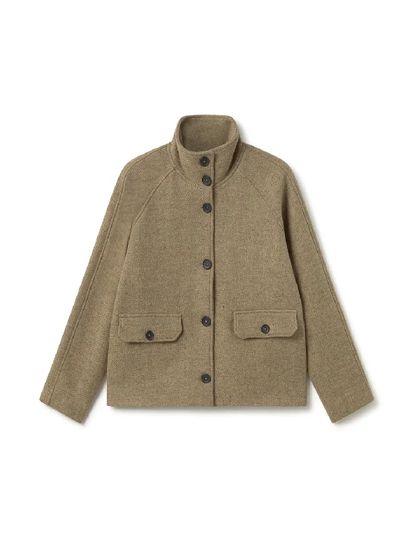 Women's long - line cardigan jackets in a soft knit for a cozy and elegant lookKoldewey - Stone Women's long - line cardigan jackets in a soft knit for a cozy and elegant lookKoldewey - Stone