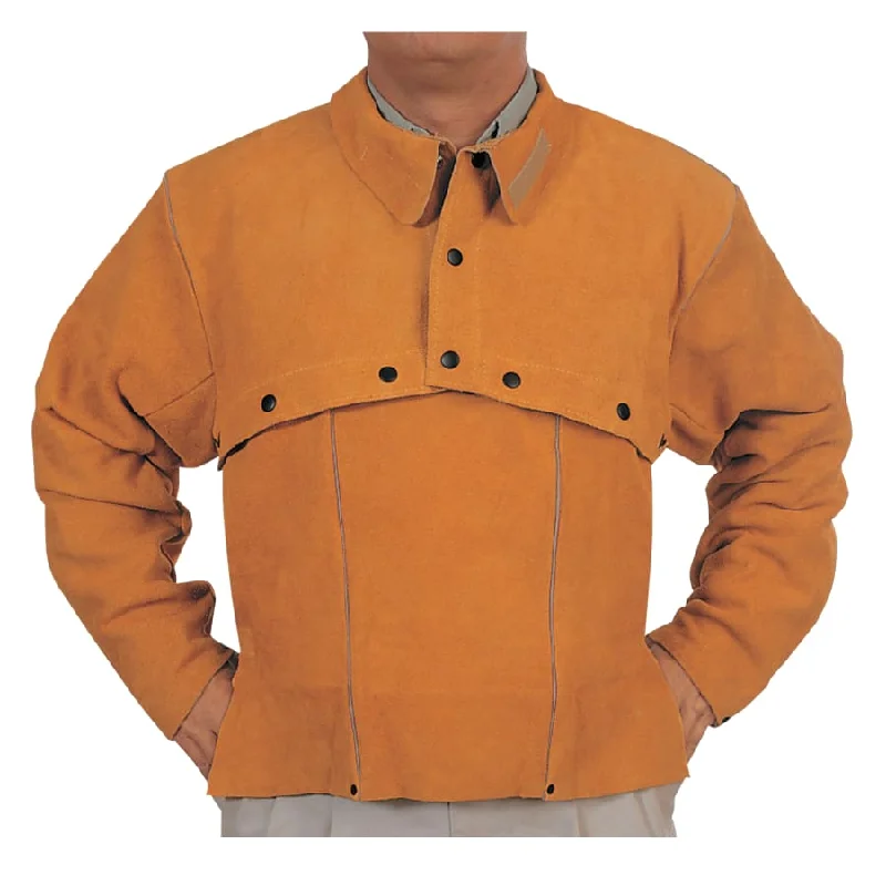Women's cropped leather jackets with a fringe detail for a western - inspired outfitLeather Cape Sleeves, Snaps Closure, Large, Golden Brown Women's cropped leather jackets with a fringe detail for a western - inspired outfitLeather Cape Sleeves, Snaps Closure, Large, Golden Brown