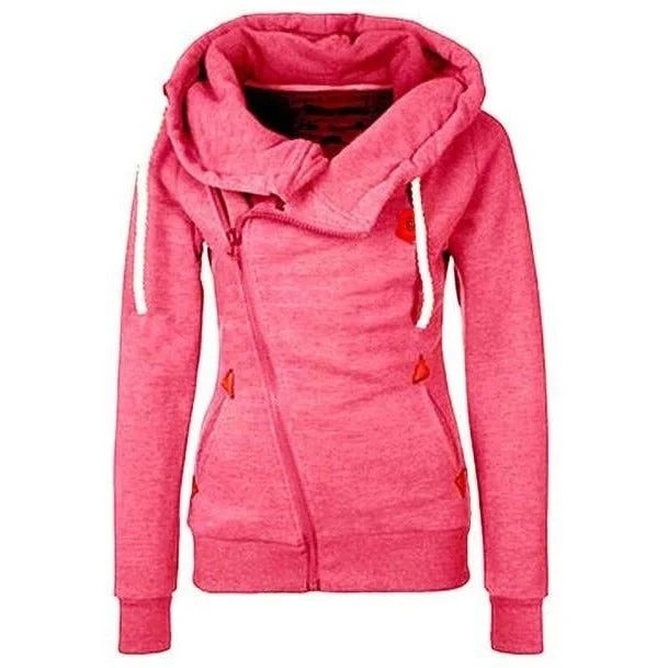 Women's hoodie with a detachable hood for customizable stylingLong Sleeve Hooded Jacket - Jumper Women's hoodie with a detachable hood for customizable stylingLong Sleeve Hooded Jacket - Jumper