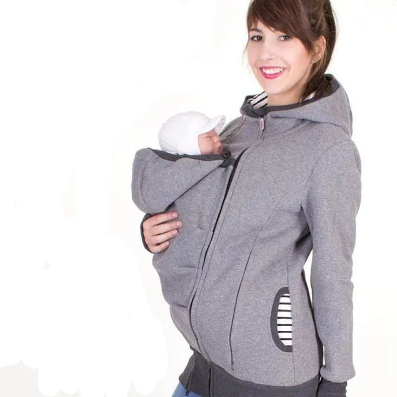 Women's tie - front hoodie in a lightweight fabric for summer layeringMother's Winter Kangaroo Pouch Hoodie Women's tie - front hoodie in a lightweight fabric for summer layeringMother's Winter Kangaroo Pouch Hoodie