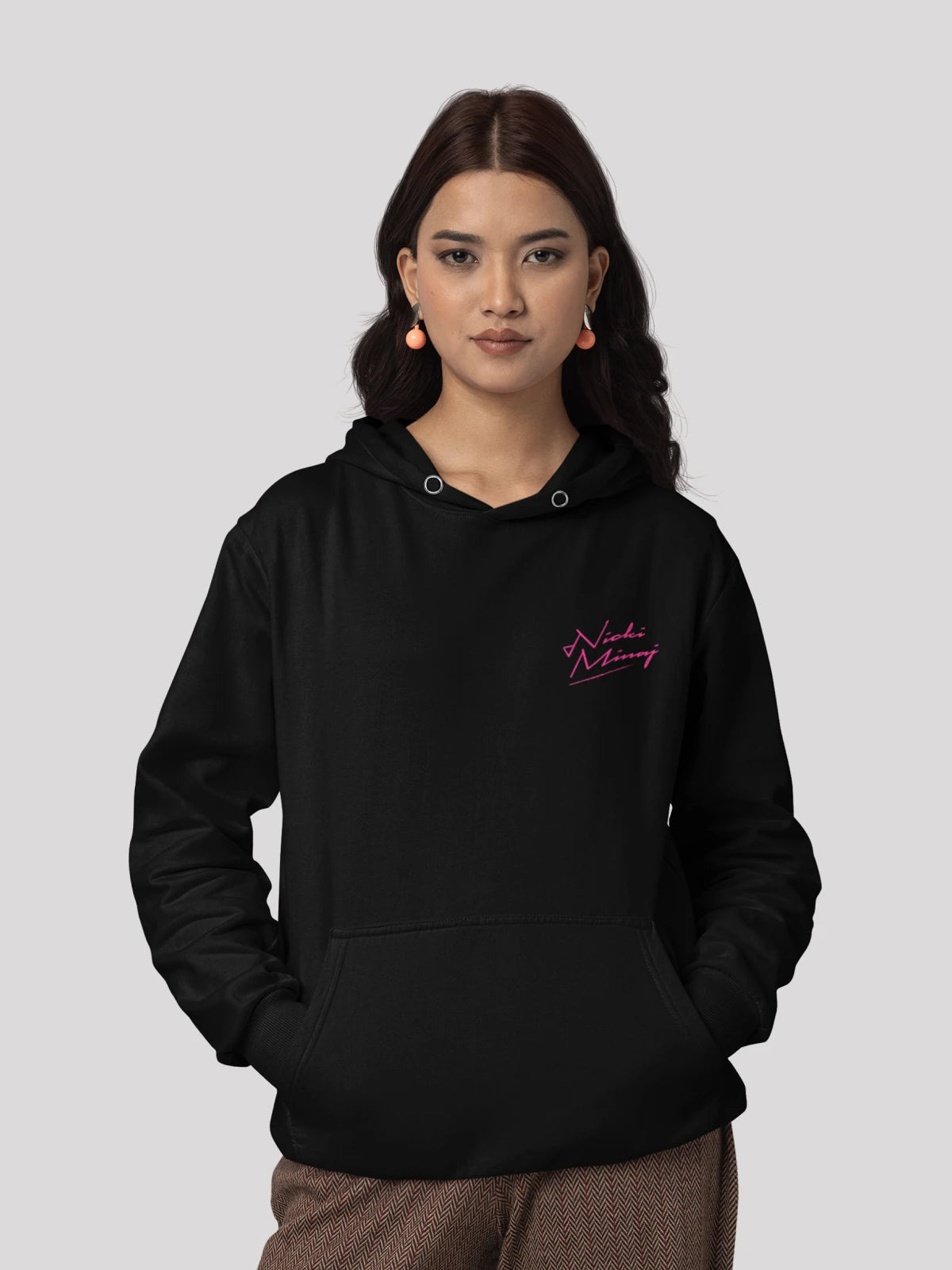 Women's fleece - lined hoodie with thumbholes for warmth in winterNicki Minaj Women's Hoodie Women's fleece - lined hoodie with thumbholes for warmth in winterNicki Minaj Women's Hoodie