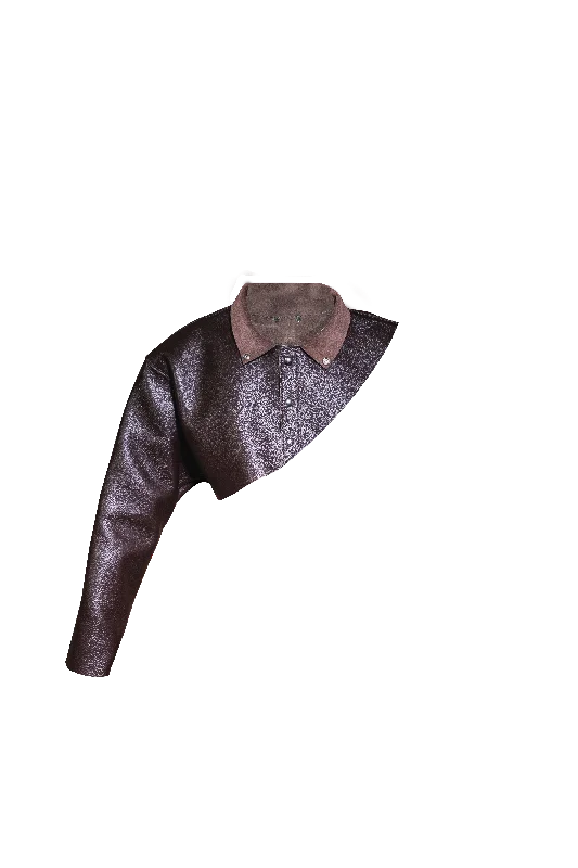 Women's military - style jackets with epaulets for a tough and fashionable appearanceOUTLAW LEATHER - Welding Jacket - One Sleeve Leather Jackets Women's military - style jackets with epaulets for a tough and fashionable appearanceOUTLAW LEATHER - Welding Jacket - One Sleeve Leather Jackets