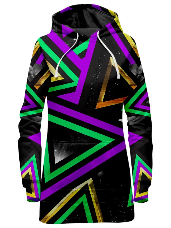 Women's sherpa - lined hoodie for extreme cold weather outdoor activitiesPandoras Triangle Hoodie Dress Women's sherpa - lined hoodie for extreme cold weather outdoor activitiesPandoras Triangle Hoodie Dress