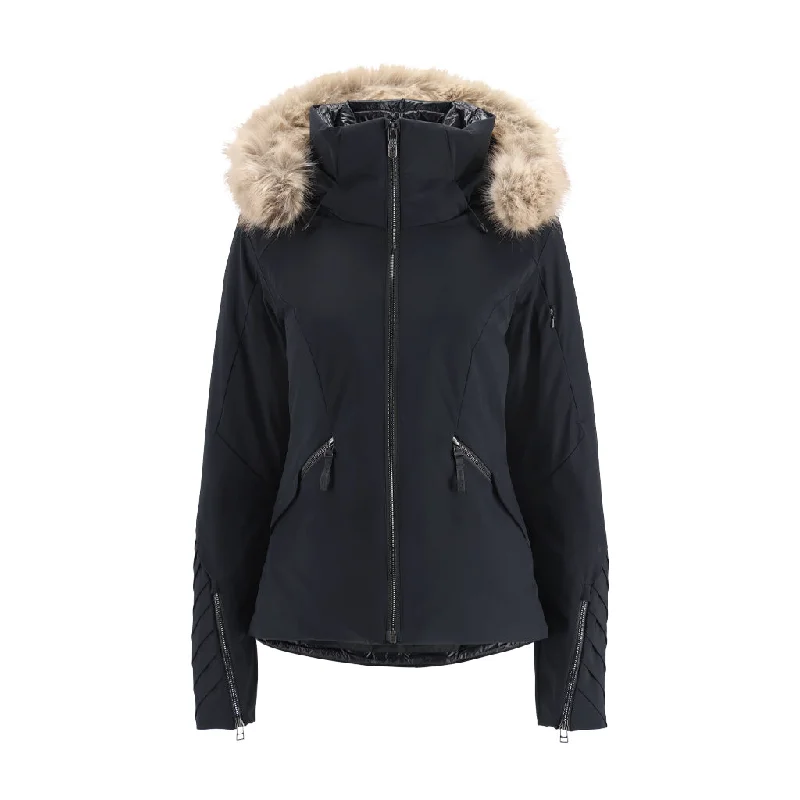 Women's bomber jackets with a holographic finish for a futuristic and eye - catching lookWomens Pinnacle - Black (2022) Women's bomber jackets with a holographic finish for a futuristic and eye - catching lookWomens Pinnacle - Black (2022)