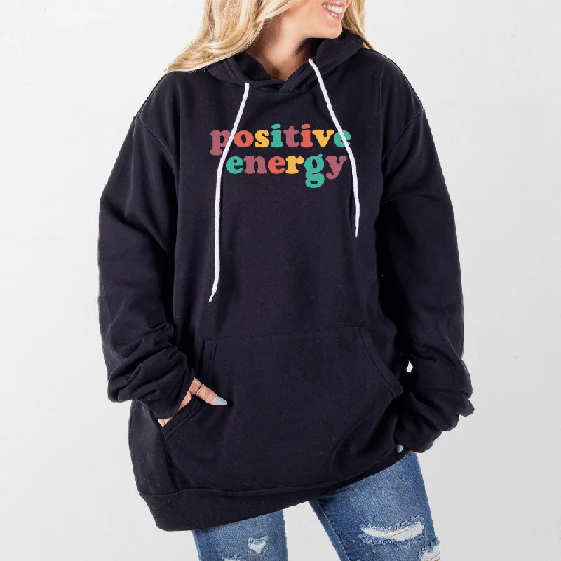 Women's graphic - printed sweatshirt featuring floral patterns for a feminine touchPositive Energy Giant Hoodie Women's graphic - printed sweatshirt featuring floral patterns for a feminine touchPositive Energy Giant Hoodie