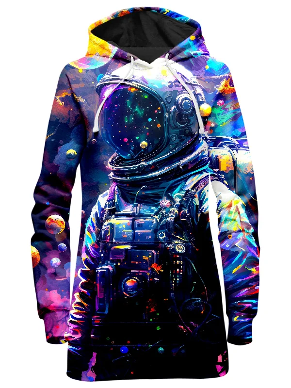 Women's graphic - printed sweatshirt featuring floral patterns for a feminine touchPsy Astronaut Hoodie Dress Women's graphic - printed sweatshirt featuring floral patterns for a feminine touchPsy Astronaut Hoodie Dress