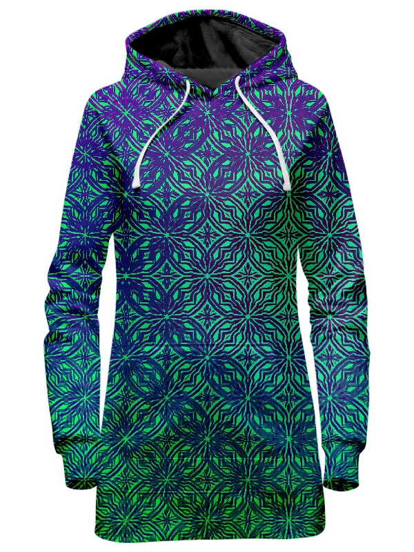 Women's pullover hoodie with a side slit for a modern and relaxed fitPsy Mosik Sea Hoodie Dress Women's pullover hoodie with a side slit for a modern and relaxed fitPsy Mosik Sea Hoodie Dress