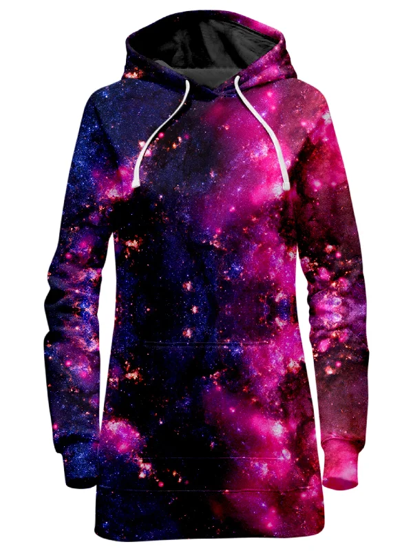 Women's oversized cropped hoodie with drawstrings for a trendy lookPurple Cosmos Hoodie Dress Women's oversized cropped hoodie with drawstrings for a trendy lookPurple Cosmos Hoodie Dress