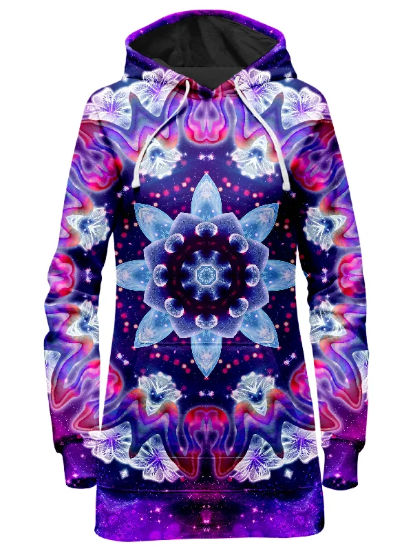Women's zip - front sweatshirt with contrast stitching for a sporty aestheticSonic Blossom Hoodie Dress Women's zip - front sweatshirt with contrast stitching for a sporty aestheticSonic Blossom Hoodie Dress