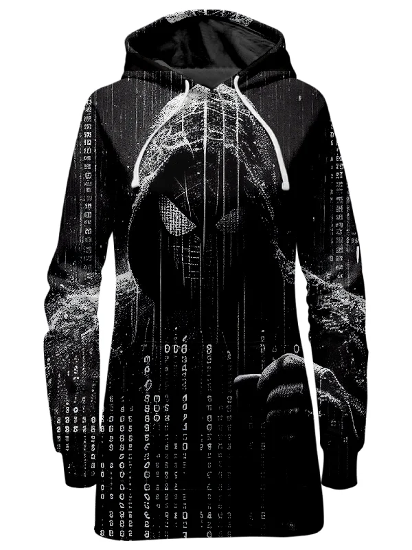 Women's oversized cropped hoodie with drawstrings for a trendy lookSpidey Existence Hoodie Dress Women's oversized cropped hoodie with drawstrings for a trendy lookSpidey Existence Hoodie Dress