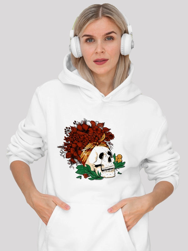 Women's tie - front hoodie in a lightweight fabric for summer layeringThe Witch White Women's Hoodie Women's tie - front hoodie in a lightweight fabric for summer layeringThe Witch White Women's Hoodie