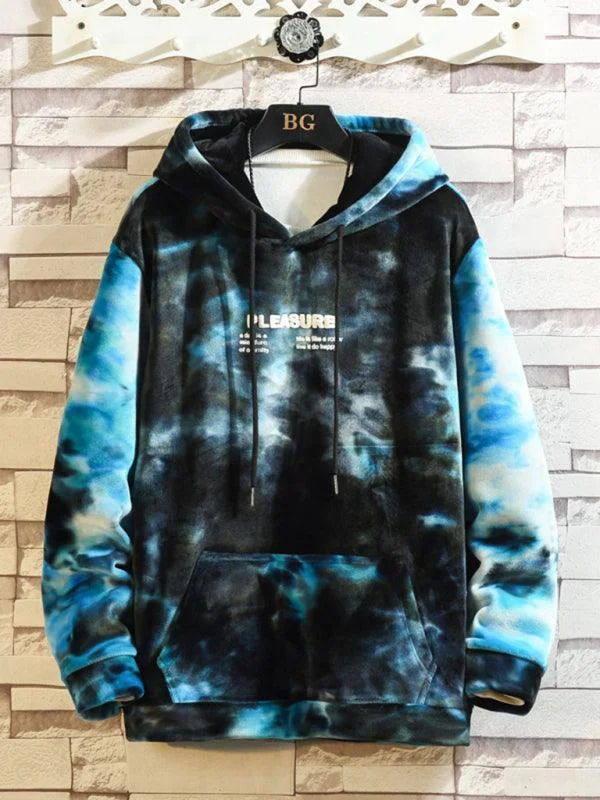 Women's cropped sweatshirt with a slogan graphic for a fun and expressive lookTie-Dye UNISEX Hoodie Women's cropped sweatshirt with a slogan graphic for a fun and expressive lookTie-Dye UNISEX Hoodie