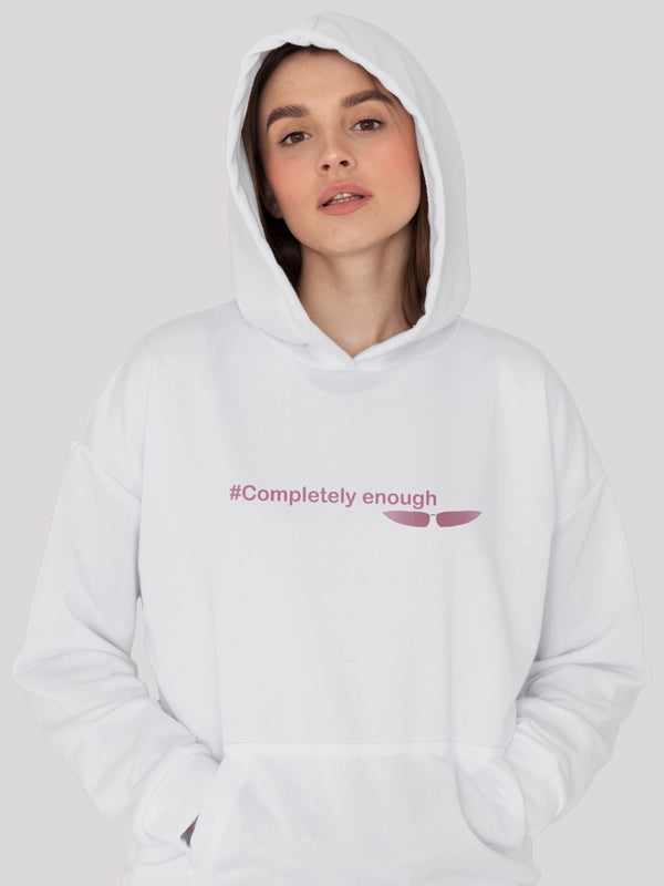 Women's mock - neck sweatshirt made of moisture - wicking material for fitness useUnique Me White Women's Hoodie Women's mock - neck sweatshirt made of moisture - wicking material for fitness useUnique Me White Women's Hoodie