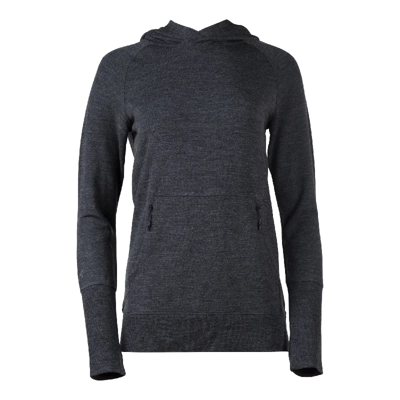 Women's crew - neck sweatshirt in a heather gray shade for a classic and versatile optionWomen's Natural Tencel Merino Wool Pullover Hoodie Women's crew - neck sweatshirt in a heather gray shade for a classic and versatile optionWomen's Natural Tencel Merino Wool Pullover Hoodie